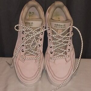 Adidas Aditech‎ Supercourt Low Top Sneakers Halo Pink reflective laces 11
